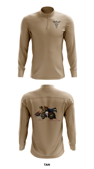 Quarter Zip Jacket, Ratpack 1-319th AFAR 82nd ABN, , Teamtime, Team time, sublimation, custom sports apparel, team uniforms, spirit wear, spiritwear, sports uniforms, custom shirts, team store, custom team store, fundraiser sports, apparel fundraiser