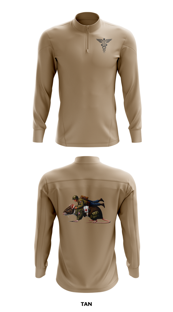 Quarter Zip Jacket, Ratpack 1-319th AFAR 82nd ABN, , Teamtime, Team time, sublimation, custom sports apparel, team uniforms, spirit wear, spiritwear, sports uniforms, custom shirts, team store, custom team store, fundraiser sports, apparel fundraiser