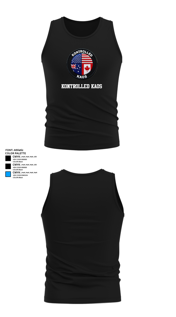 Tank Top, Kontrolled Kaos, E-Sports, Teamtime, Team time, sublimation, custom sports apparel, team uniforms, spirit wear, spiritwear, sports uniforms, custom shirts, team store, custom team store, fundraiser sports, apparel fundraiser