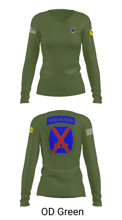 1-155th 38658910 Women's Long Sleeve V-neck Shirt - 54