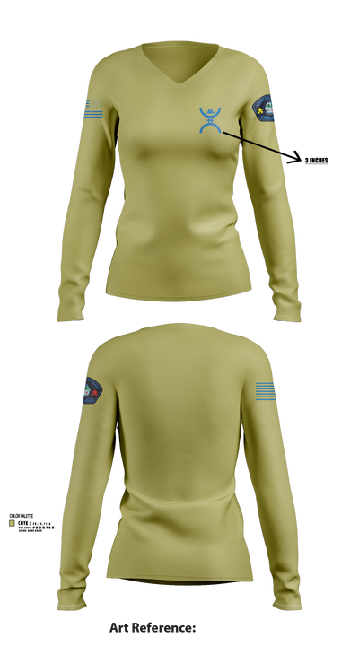 Monterey  Park 19917874 Women's Long Sleeve V-neck Shirt - 113