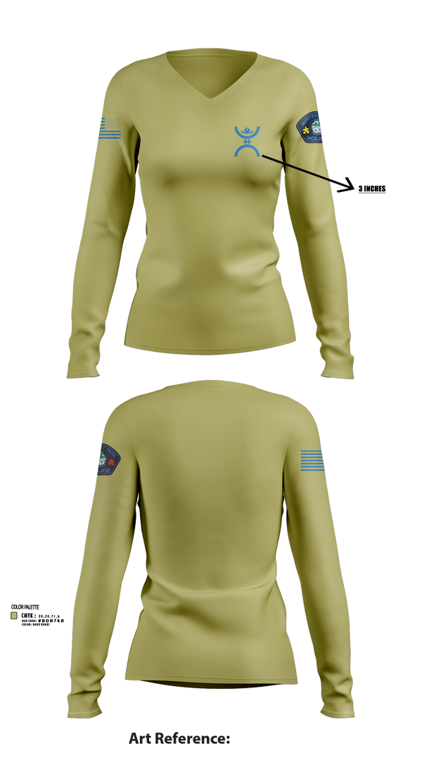Womens Long Sleeve Vneck Shirt, Monterey  Park, , Teamtime, Team time, sublimation, custom sports apparel, team uniforms, spirit wear, spiritwear, sports uniforms, custom shirts, team store, custom team store, fundraiser sports, apparel fundraiser