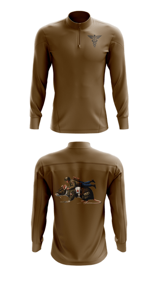 Quarter Zip Jacket, Ratpack 1-319th AFAR 82nd ABN, , Teamtime, Team time, sublimation, custom sports apparel, team uniforms, spirit wear, spiritwear, sports uniforms, custom shirts, team store, custom team store, fundraiser sports, apparel fundraiser