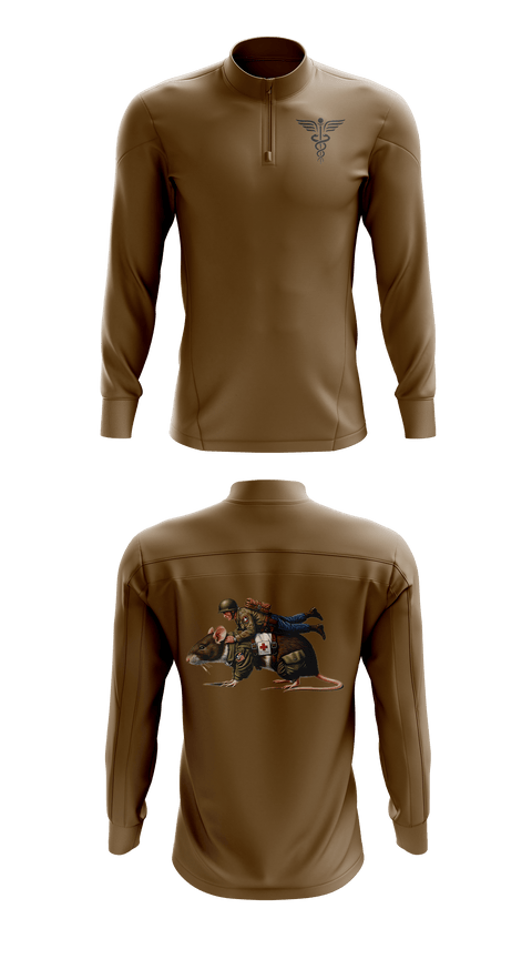 Quarter Zip Jacket, Ratpack 1-319th AFAR 82nd ABN, , Teamtime, Team time, sublimation, custom sports apparel, team uniforms, spirit wear, spiritwear, sports uniforms, custom shirts, team store, custom team store, fundraiser sports, apparel fundraiser