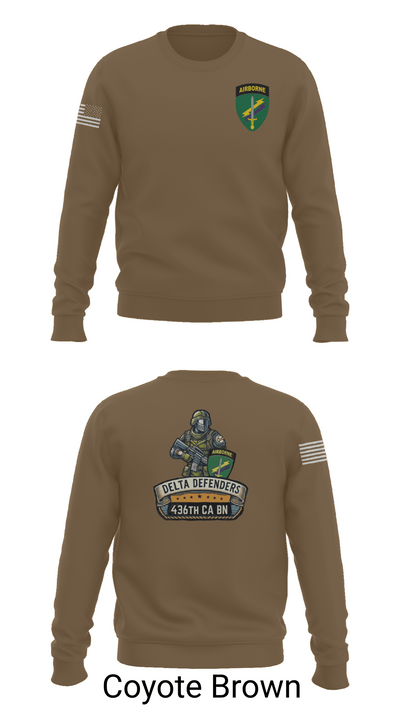 D Co 436th CA BN 62553628 Crew Neck Sweatshirt - 5