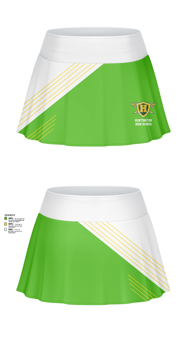 Skort, Huntington High School, Tennis, Teamtime, Team time, sublimation, custom sports apparel, team uniforms, spirit wear, spiritwear, sports uniforms, custom shirts, team store, custom team store, fundraiser sports, apparel fundraiser