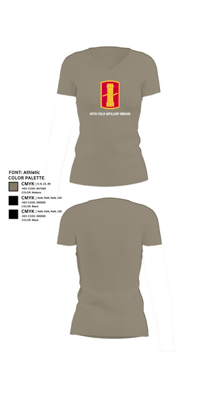 Womens Short Sleeve Vneck Shirt, 197th field artillery brigade, , Teamtime, Team time, sublimation, custom sports apparel, team uniforms, spirit wear, spiritwear, sports uniforms, custom shirts, team store, custom team store, fundraiser sports, apparel fundraiser
