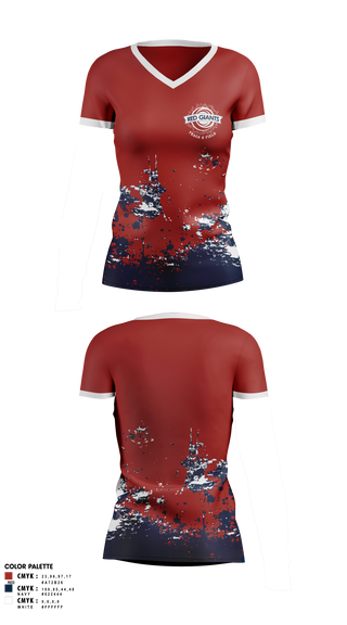 Womens Short Sleeve Vneck Shirt, BASIS DC, Track & Field, Teamtime, Team time, sublimation, custom sports apparel, team uniforms, spirit wear, spiritwear, sports uniforms, custom shirts, team store, custom team store, fundraiser sports, apparel fundraiser
