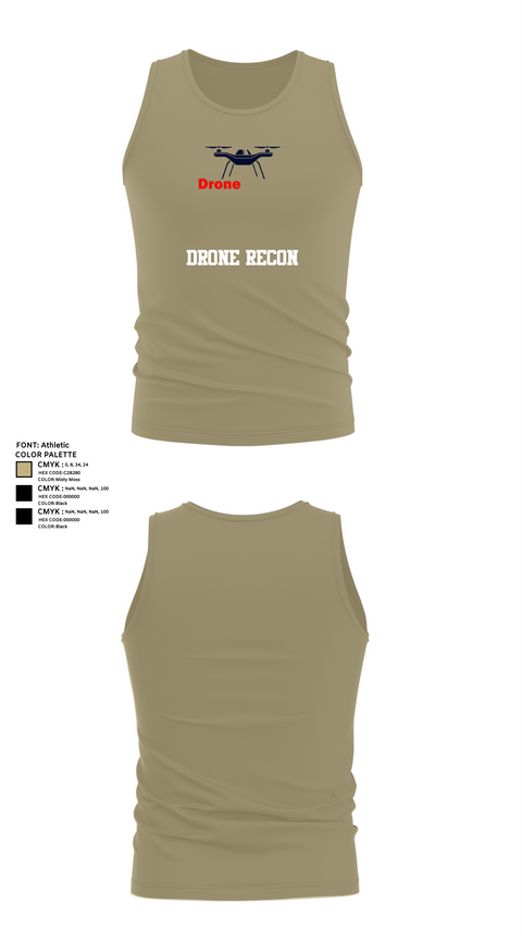 Tank Top, DRONE RECON, , Teamtime, Team time, sublimation, custom sports apparel, team uniforms, spirit wear, spiritwear, sports uniforms, custom shirts, team store, custom team store, fundraiser sports, apparel fundraiser