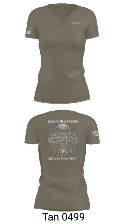 Adam Platoon 34033913 Women's Short Sleeve V-neck Shirt - 65
