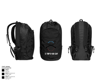 Gear Bag, C TRP 2-101 CAV, , Teamtime, Team time, sublimation, custom sports apparel, team uniforms, spirit wear, spiritwear, sports uniforms, custom shirts, team store, custom team store, fundraiser sports, apparel fundraiser
