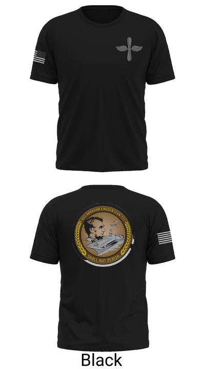 CVN 72 Abraham Lincoln 88368148 Short Sleeve Performance Shirt - 34