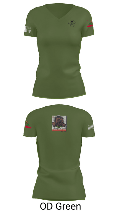 1106th TASMG 93764833 Women's Short Sleeve V-neck Shirt - 46
