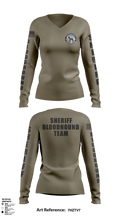 Chesterfield County Sheriff Office 72632097 Women's Long Sleeve V-neck Shirt - 1