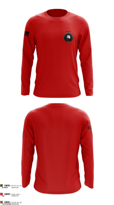 C CO 2-13th AVN REGT 33503079 Long Sleeve Performance Shirt 3