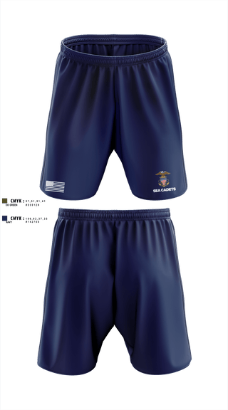 Athletic Shorts With Pockets, US Naval Sea Cadets Shark Division, , Teamtime, Team time, sublimation, custom sports apparel, team uniforms, spirit wear, spiritwear, sports uniforms, custom shirts, team store, custom team store, fundraiser sports, apparel fundraiser