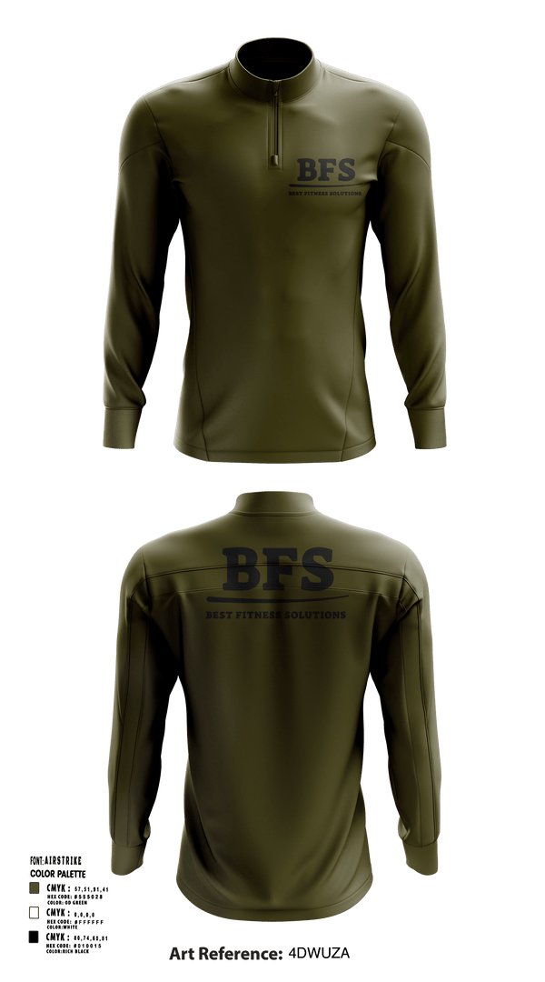 Quarter Zip Jacket, BEST FITNESS SOLUTIONS, , Teamtime, Team time, sublimation, custom sports apparel, team uniforms, spirit wear, spiritwear, sports uniforms, custom shirts, team store, custom team store, fundraiser sports, apparel fundraiser