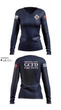 Groton City Fire Department 94427671 Women's Long Sleeve V-neck Shirt - 1