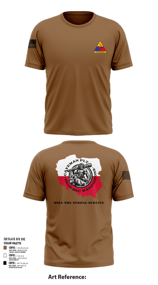 Short Sleeve Performance Shirt, 261st BSC CAVEMAN PLT, , Teamtime, Team time, sublimation, custom sports apparel, team uniforms, spirit wear, spiritwear, sports uniforms, custom shirts, team store, custom team store, fundraiser sports, apparel fundraiser