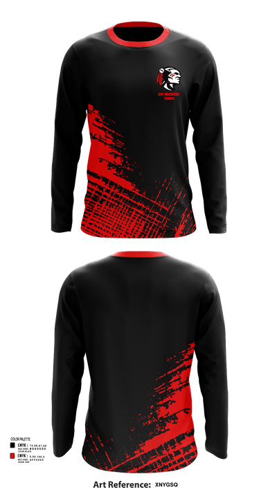 EPC Warriors Tennis 18527481 Long Sleeve Performance Shirt 52