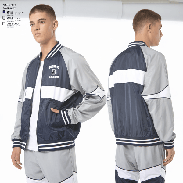 Windbreaker, Burrillville High School Broncos Baseball, Baseball, Teamtime, Team time, sublimation, custom sports apparel, team uniforms, spirit wear, spiritwear, sports uniforms, custom shirts, team store, custom team store, fundraiser sports, apparel fundraiser