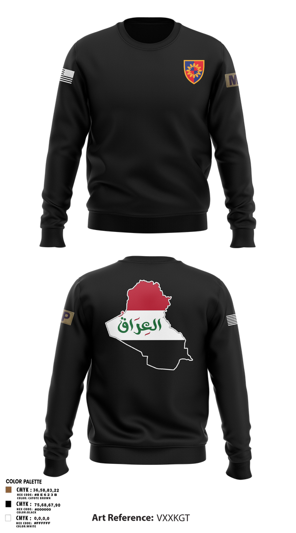 Crew Neck Sweatshirt, 617th MP DET, , Teamtime, Team time, sublimation, custom sports apparel, team uniforms, spirit wear, spiritwear, sports uniforms, custom shirts, team store, custom team store, fundraiser sports, apparel fundraiser