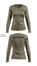 19 AW WAR Center Women's Long Sleeve V-neck Shirt - 50