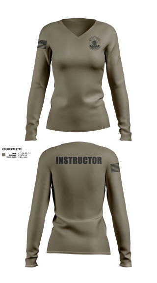 Womens Long Sleeve Vneck Shirt, 19 AW WAR Center, Air Force, Teamtime, Team time, sublimation, custom sports apparel, team uniforms, spirit wear, spiritwear, sports uniforms, custom shirts, team store, custom team store, fundraiser sports, apparel fundraiser