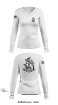 Paris Army Recruiting Station 19666894 Women's Long Sleeve V-neck Shirt - 102 (1)