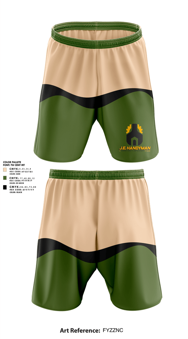 Athletic Shorts With Pockets, J.E. Handyman, LLC, , Teamtime, Team time, sublimation, custom sports apparel, team uniforms, spirit wear, spiritwear, sports uniforms, custom shirts, team store, custom team store, fundraiser sports, apparel fundraiser