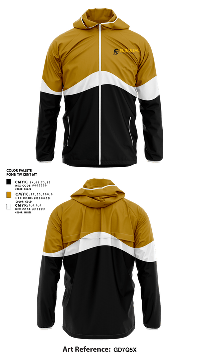 El Sausal Middle School 53609241 Windbreaker - 1
