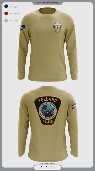 Long Sleeve Performance Shirt, Tolland Police Department, , Teamtime, Team time, sublimation, custom sports apparel, team uniforms, spirit wear, spiritwear, sports uniforms, custom shirts, team store, custom team store, fundraiser sports, apparel fundraiser