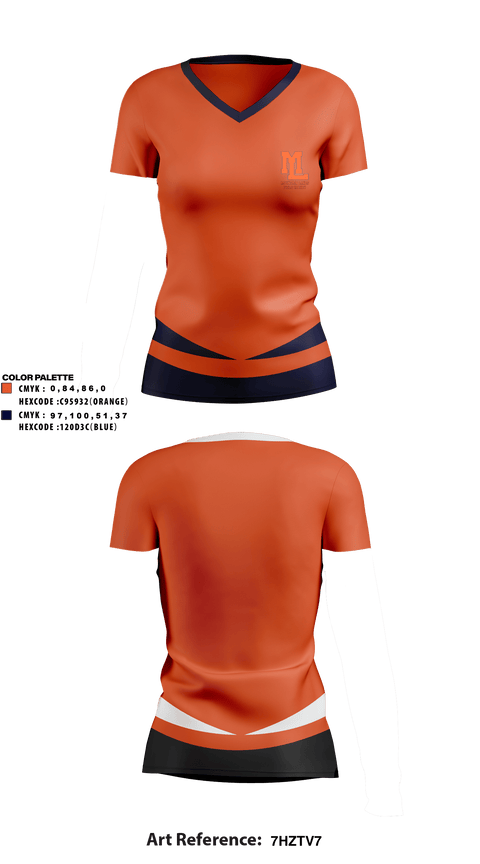 Womens Short Sleeve Vneck Shirt, Mountain Lakes High School Field Hockey, Field Hockey, Teamtime, Team time, sublimation, custom sports apparel, team uniforms, spirit wear, spiritwear, sports uniforms, custom shirts, team store, custom team store, fundraiser sports, apparel fundraiser