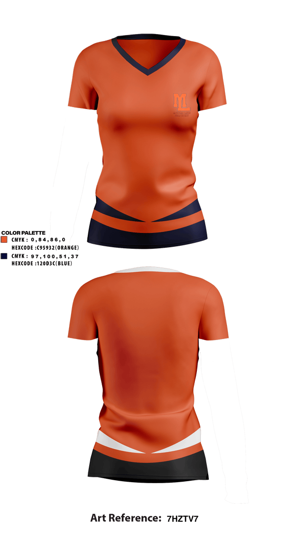 Womens Short Sleeve Vneck Shirt, Mountain Lakes High School Field Hockey, Field Hockey, Teamtime, Team time, sublimation, custom sports apparel, team uniforms, spirit wear, spiritwear, sports uniforms, custom shirts, team store, custom team store, fundraiser sports, apparel fundraiser