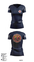 Glen Burnie 74238111 Women's Short Sleeve V-neck Shirt - 105