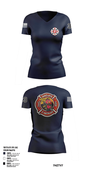 Womens Short Sleeve Vneck Shirt, Glen Burnie, Fire Department, Teamtime, Team time, sublimation, custom sports apparel, team uniforms, spirit wear, spiritwear, sports uniforms, custom shirts, team store, custom team store, fundraiser sports, apparel fundraiser
