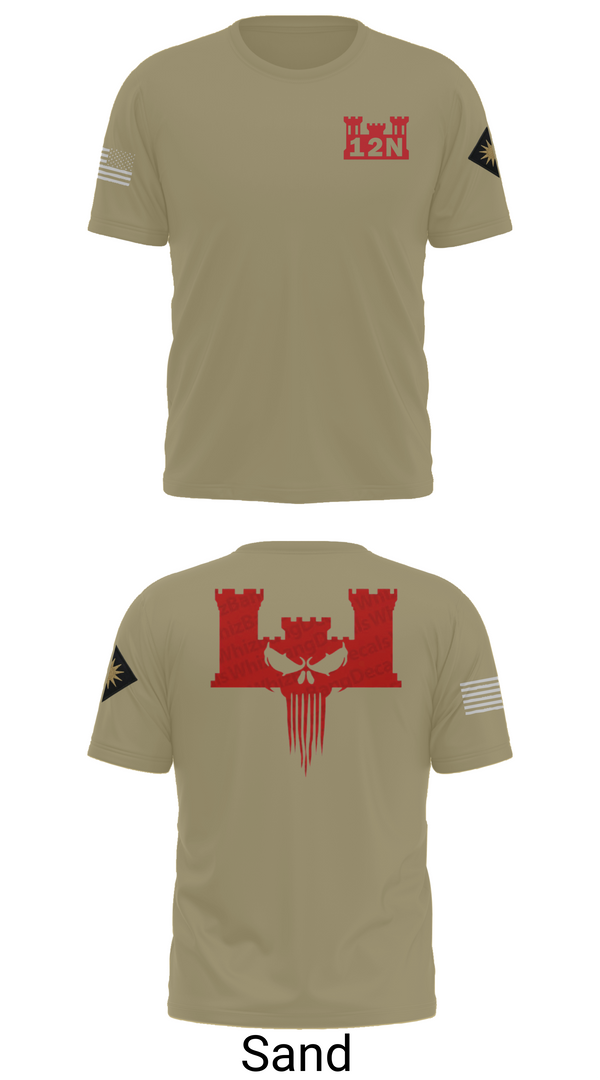 Old School Cotton Feel Shirt, A co 578th BEB, , Teamtime, Team time, sublimation, custom sports apparel, team uniforms, spirit wear, spiritwear, sports uniforms, custom shirts, team store, custom team store, fundraiser sports, apparel fundraiser