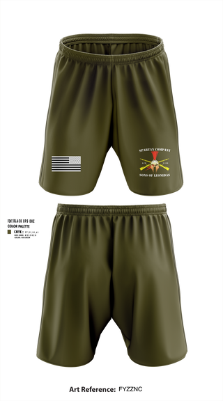 Athletic Shorts With Pockets, Alpha Company 1-138th Infantry Regiment, , Teamtime, Team time, sublimation, custom sports apparel, team uniforms, spirit wear, spiritwear, sports uniforms, custom shirts, team store, custom team store, fundraiser sports, apparel fundraiser