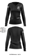 Sheriff 52149017 Women's Long Sleeve V-neck Shirt - 6