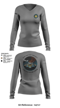 ISA Air base Fire Dept. 19172110 Women's Long Sleeve V-neck Shirt - 63