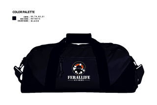 Duffle Bag, Ferallife Guards, , Teamtime, Team time, sublimation, custom sports apparel, team uniforms, spirit wear, spiritwear, sports uniforms, custom shirts, team store, custom team store, fundraiser sports, apparel fundraiser