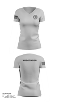 Montgomery County Police CNT 46228172 Women's Short Sleeve V-neck Shirt - 3