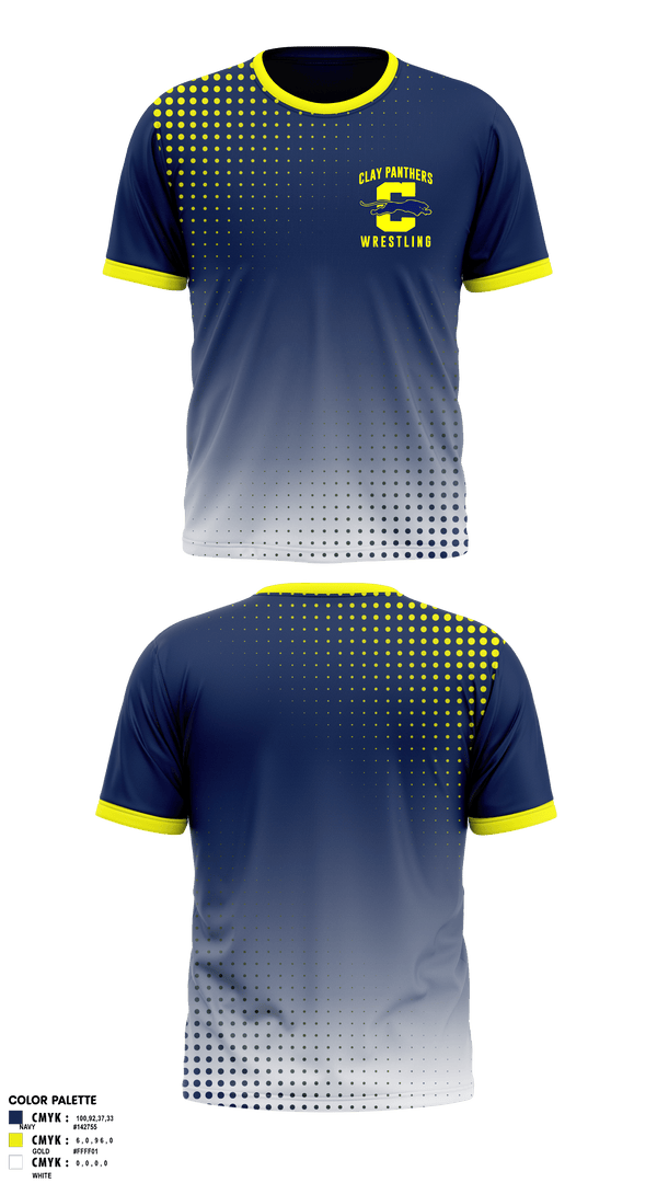 Short Sleeve Rash Guard Shirt, Clay Panthers, Wrestling, Teamtime, Team time, sublimation, custom sports apparel, team uniforms, spirit wear, spiritwear, sports uniforms, custom shirts, team store, custom team store, fundraiser sports, apparel fundraiser