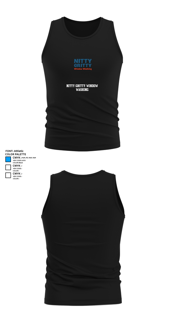 Tank Top, Nitty Gritty Window washing, , Teamtime, Team time, sublimation, custom sports apparel, team uniforms, spirit wear, spiritwear, sports uniforms, custom shirts, team store, custom team store, fundraiser sports, apparel fundraiser
