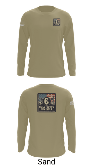 Long Sleeve Performance Shirt, Hollywood Division, Police, Teamtime, Team time, sublimation, custom sports apparel, team uniforms, spirit wear, spiritwear, sports uniforms, custom shirts, team store, custom team store, fundraiser sports, apparel fundraiser