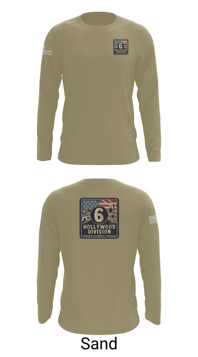 Hollywood Division 53010755 Long Sleeve Performance Shirt 82
