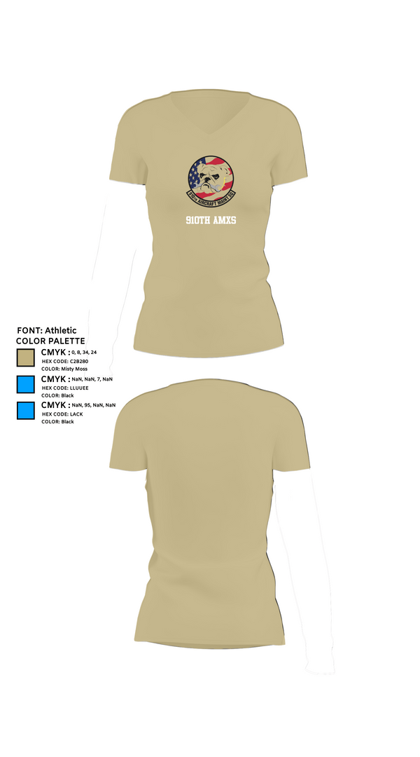 Womens Short Sleeve Vneck Shirt, , Air Force, Teamtime, Team time, sublimation, custom sports apparel, team uniforms, spirit wear, spiritwear, sports uniforms, custom shirts, team store, custom team store, fundraiser sports, apparel fundraiser