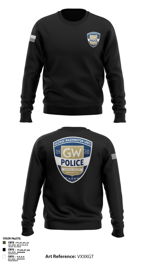 Crew Neck Sweatshirt, GWPD, , Teamtime, Team time, sublimation, custom sports apparel, team uniforms, spirit wear, spiritwear, sports uniforms, custom shirts, team store, custom team store, fundraiser sports, apparel fundraiser