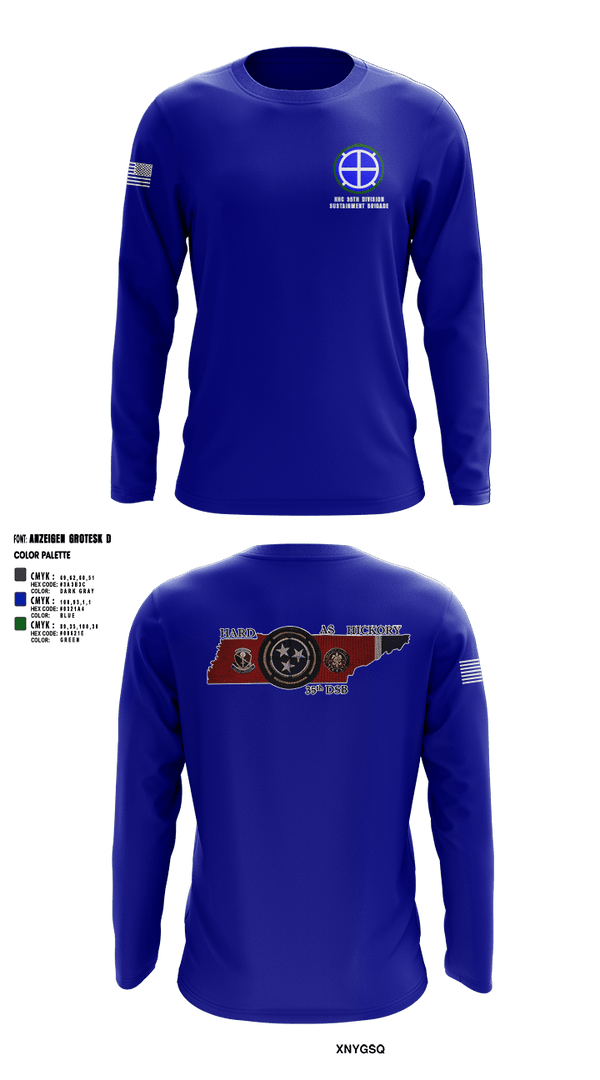 Long Sleeve Performance Shirt, HHC 35th Division Sustainment Brigade, National Guard, Teamtime, Team time, sublimation, custom sports apparel, team uniforms, spirit wear, spiritwear, sports uniforms, custom shirts, team store, custom team store, fundraiser sports, apparel fundraiser