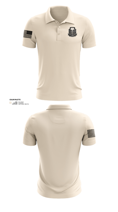 1-153 IN Scout Platoon 12516150 Short Sleeve Performance Polo - 3